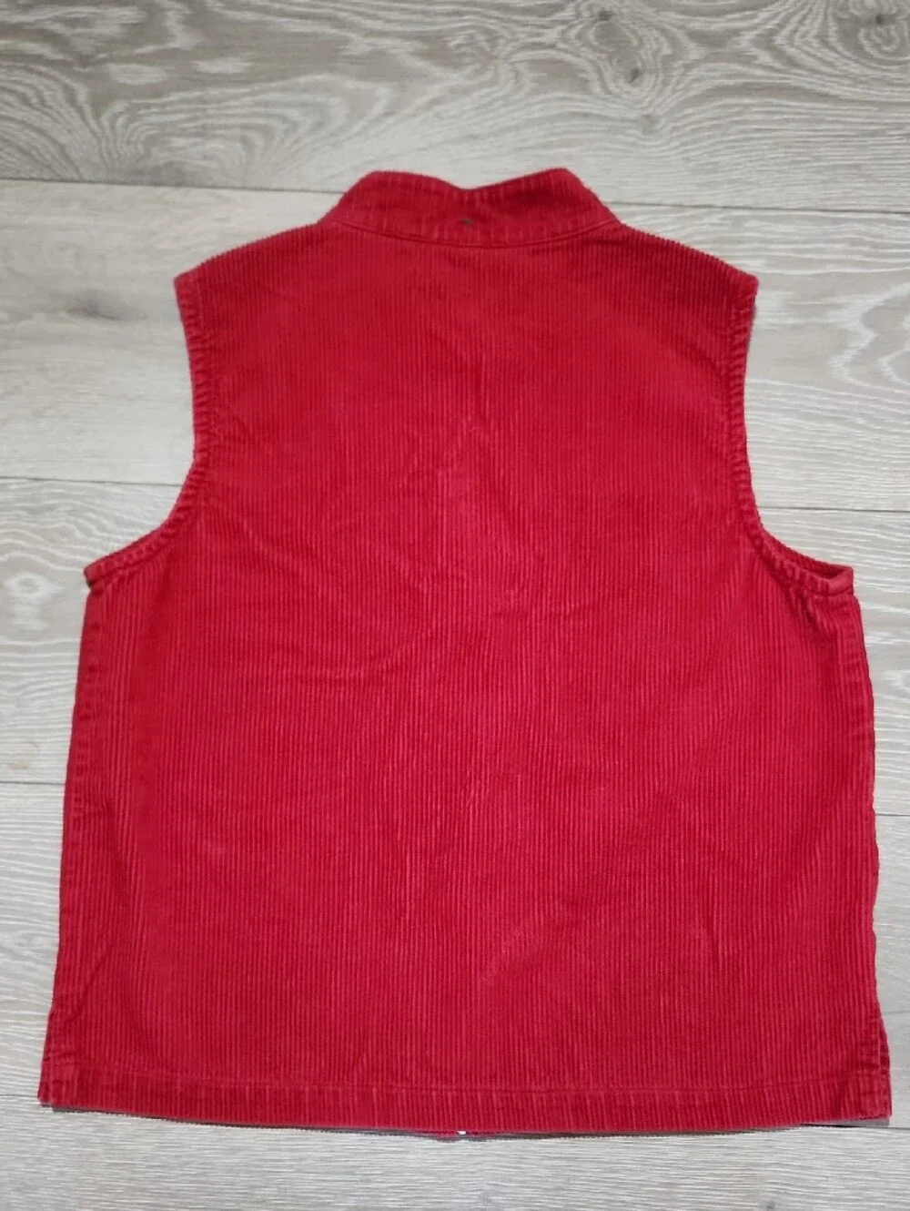 Vintage Baxter & Wells Corduroy Embroidered Snowflake Christmas Vest Petite Smal